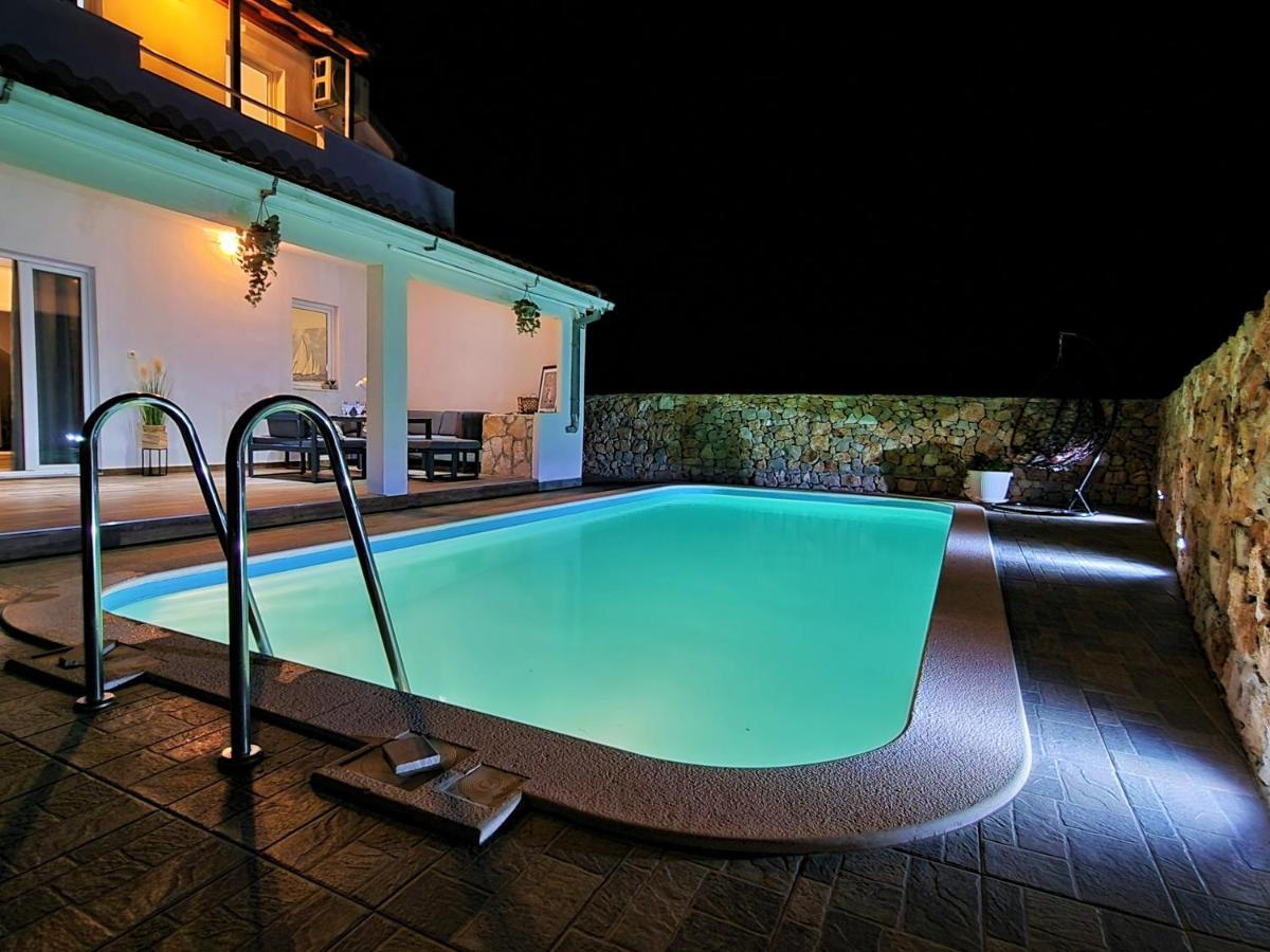 Anas Lagoon Holiday House With Pool At Azure Beach Drvenik Mali Exterior foto